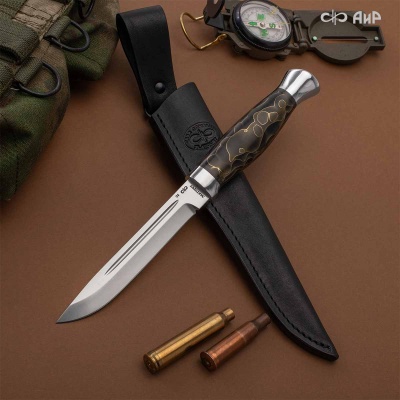 Финка-3 (композит с латунной микросеткой соты черный) - Компания «АиР»