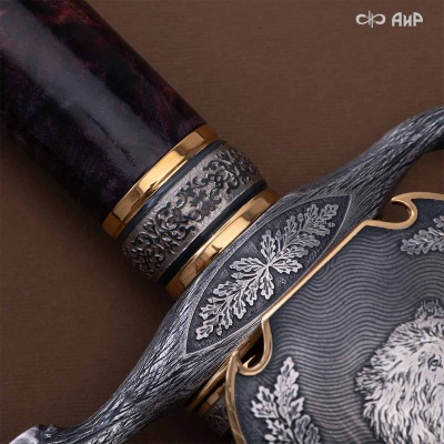 Гарнитур охотничий Медведь, с хиршфангером, Артикул: 39114 - Компания «АиР»