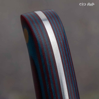 Набор Стейковый ЦМ (нож и вилка, микарта красно-синяя) - Компания «АиР»