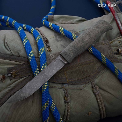 Финка Лайт (текстолит, пескоструйная обработка рукояти, клиновая срезка, стоунвош) - Компания «АиР»