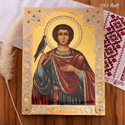 Икона в окладе Святой Мученик Трифон, Артикул: 38749 - Компания «АиР»