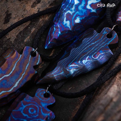  Подвеска Каменный век, титановый дамаск ЗлаТи (ZlaTi), Артикул: AF0000022688 - Компания «АиР»