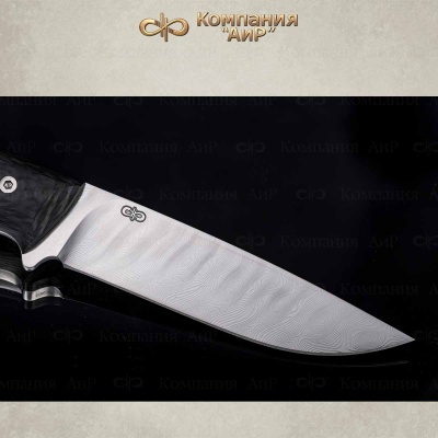 Стриж (карбон черный) дамасская сталь ZDI-1016, узор твист - Компания «АиР»