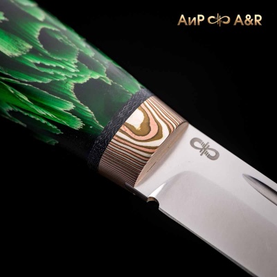 Финка Лаппи (композит с растительными волокнами зеленый, мокуме гане) - Компания «АиР»