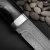 Пескарь (композит растительные волокна черный) дамасская сталь ZD-0803 - Компания «АиР»