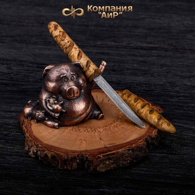  Композиция Шура Богемова с багетом, дамасская сталь ZDI-1016 - Компания «АиР»