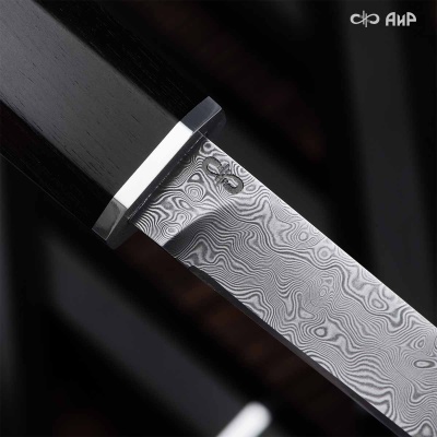 Нож Офисный (граб), дамасская сталь ZDI-1016 - Компания «АиР»