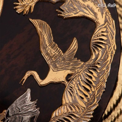 Шкатулка из обсидиана Журавли, Артикул: 38924 - Компания «АиР»