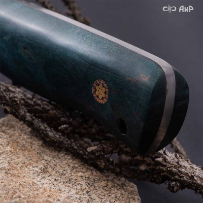 Стриж (стабилизированная карельская береза зеленая) дамасская сталь ZDI-1016 - Компания «АиР»