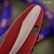 Хантер (G10 красный, кастомная заточка) дамасская сталь ZDI-1016, узор твист - Компания «АиР»