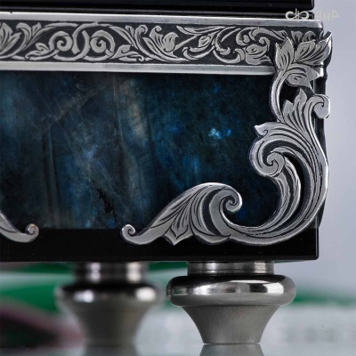 Шкатулка из лабрадорита Светлячки, Артикул: 39206 - Компания «АиР»