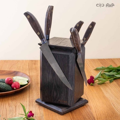 Магнитный держатель для ножей Вертушка (дуб) - Компания «АиР»