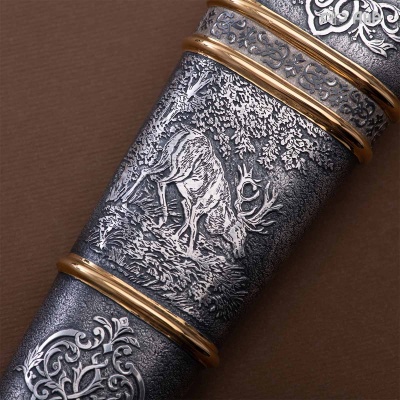 Гарнитур охотничий Медведь, с хиршфангером, Артикул: 39114 - Компания «АиР»