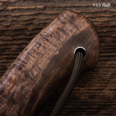 Нож Финка-5, стабилизированная карельская береза коричневая, стабилизированный граб, авторские ножны, Артикул: 38901 - Компания «АиР»