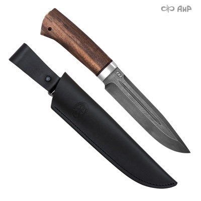 Селигер (орех, с ввертышем) дамасская сталь ZDI-1016 - Компания «АиР»