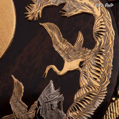 Шкатулка из обсидиана Журавли, Артикул: 38924 - Компания «АиР»