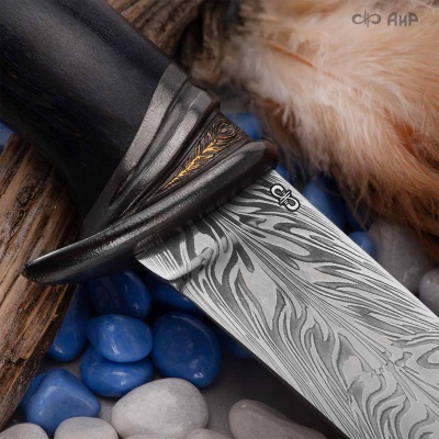 Нож Чернокрылый павлин, авторские ножны, Артикул: 38817 - Компания «АиР»