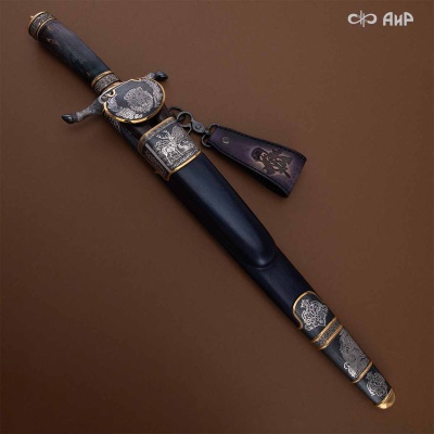 Гарнитур охотничий Лев, с хиршфангером, Артикул: 39141 - Компания «АиР»