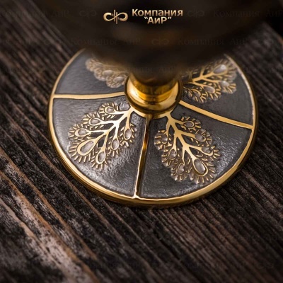 Яйцо сувенирное Цветущая сосна с лавандовыми фианитами, Артикул: 35738   - Компания «АиР»