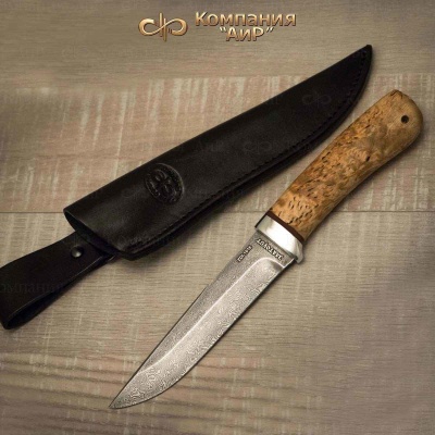 Лиса (карельская береза) дамасская сталь ZDI-1016  - Компания «АиР»