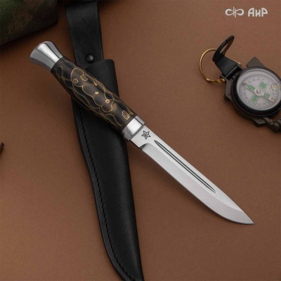 Финка-3 (композит с латунной микросеткой соты черный) - Компания «АиР»