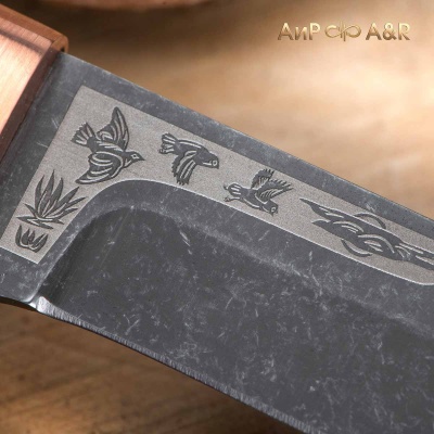 Шашлычный малый (ореховый кап, медь, стоунвош) - Компания «АиР»