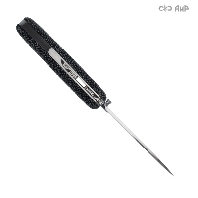 Нож складной Хаски, Цитадель (CITADEL), кожа ската черная - Компания «АиР»