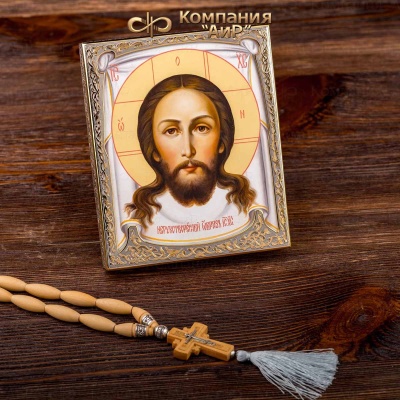 Икона в окладе Нерукотворный образ Иисуса Христа, Артикул: 20093 - Компания «АиР»