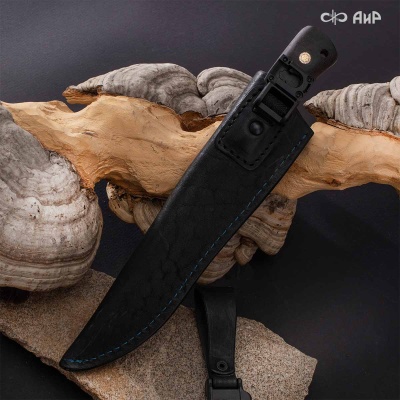 Стриж (стабилизированный березовый кап коричневый, мозаичные пины) дамасская сталь ZDI-1016 - Компания «АиР»