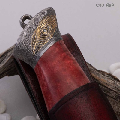 Нож Чернокрылый павлин, авторские ножны, Артикул: 38819 - Компания «АиР»