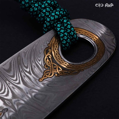 Рожок для обуви Северное наследие, дамасская сталь ZDI-1016, Артикул: 39308 - Компания «АиР»