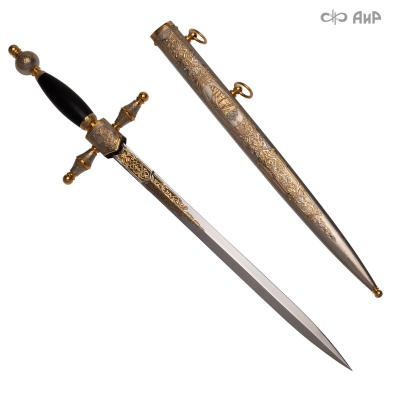 Кортик Адмиральский, цельнометаллические ножны, Артикул: 38714 - Компания «АиР»