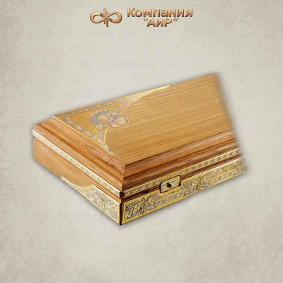 Коробка деревянная с декоративными накладками - Компания «АиР»