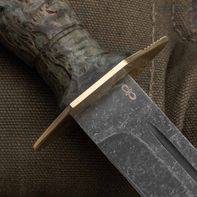 НР-43 Вишня (стабилизированная карельская береза зеленая, латунь, дол, стоунвош) - Компания «АиР»