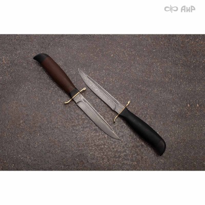 Финка-2 Вача (орех) дамасская сталь ZDI-1016 - Компания «АиР»