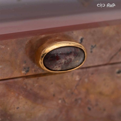 Шкатулка Стрекоза и лотос из яшмы и агата, Артикул: 39044 * - Компания «АиР»