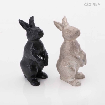 Сувенир Заяц (литье, латунь, серебро), Артикул: AF0000021788 - Компания «АиР»