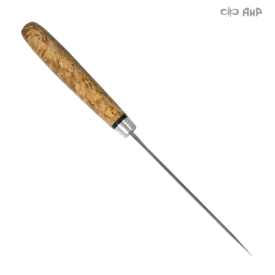 Лиса (карельская береза, с золочением) дамасская сталь ZDI-1016 - Компания «АиР»